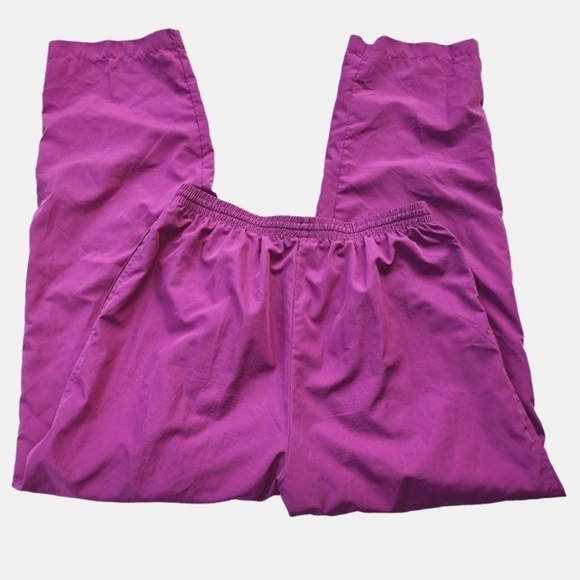 Vintage Napa Valley 2pc Windbreaker jogger set Jacket Pants Magenta pink purple - Picture 11 of 12
